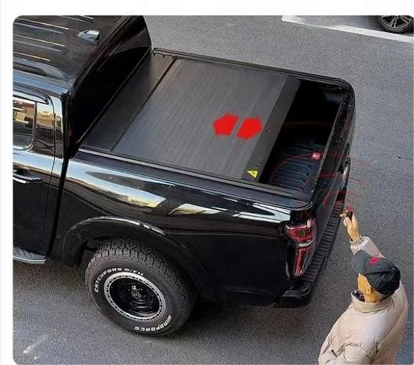 Waterproof Hard Aluminum Retractable Pickup Truck Tonneau Bed Cover 4x4 Barrel Electric Operation for FORD Ranger T9