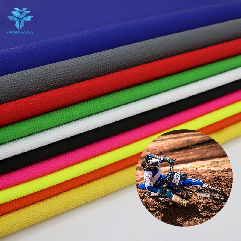 Manufacturer Customization Multicolor Dirt Bike Seat Cover Surface Protector Faux Synthetic Leather PVC Leather for Motorcycles