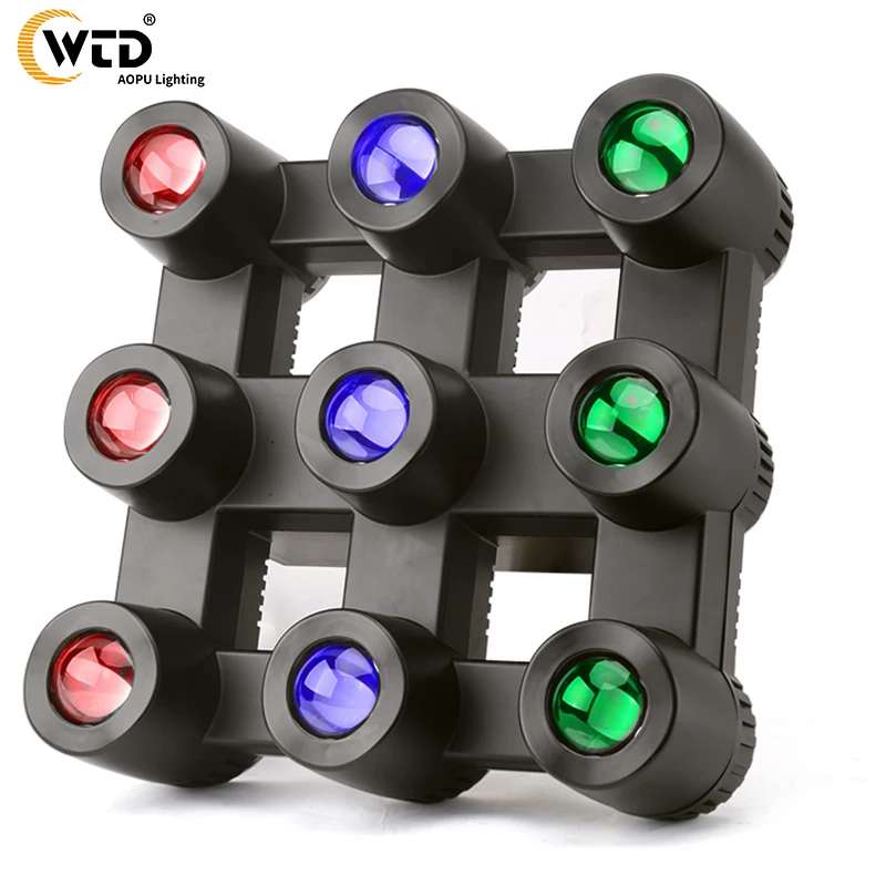 Матричный светильник 9x40 Вт RGB 4 в 1 светодиодная матрица диско Матрица Блиндер с хорошим сценическим эффектом