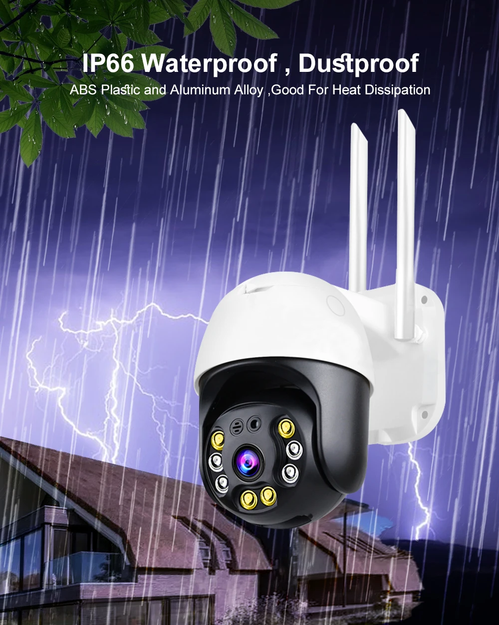 IP-камера наружная скоростная купольная 1080P PTZ Wi-Fi 4-кратный