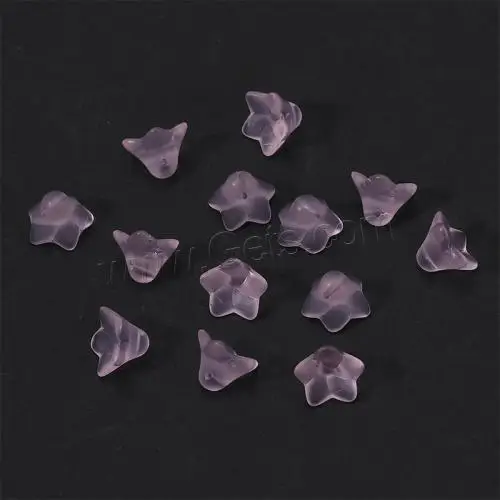 DIY Frosted Flower Crystal Jewelry Beads More Colors for Choice 9x13mm 5PCs/Bag 1605611