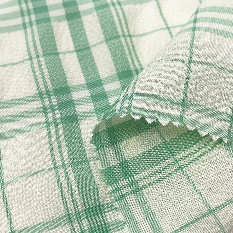 Hot-sale import stripe Shirt Textiles Check Tartan Cotton Fabric Plaid Fabric Yarn Dyed Plain Fabric for School Uniform Cloth