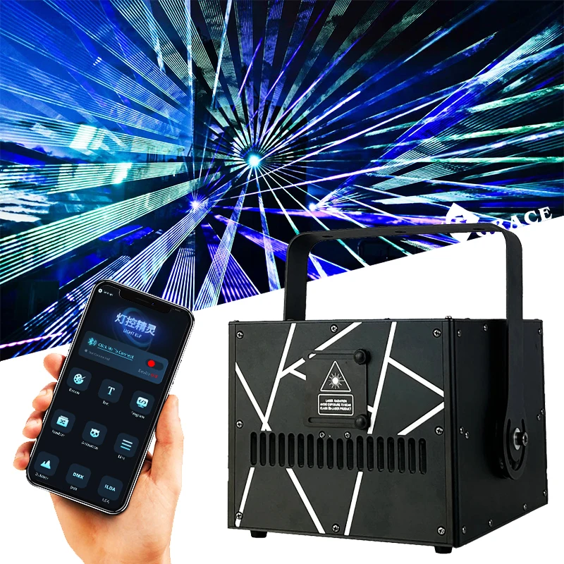 Igracelite 10w App Control Laser Light Projector Outdoor Projection Laser Light For Dj Night Club Party Disco Show