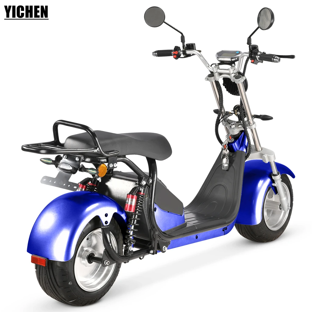 Motorsiklet New Citycoco Detachable Lithium Battery 60v 20Ah Enduro Moped 2000w Pure Electric Scooters