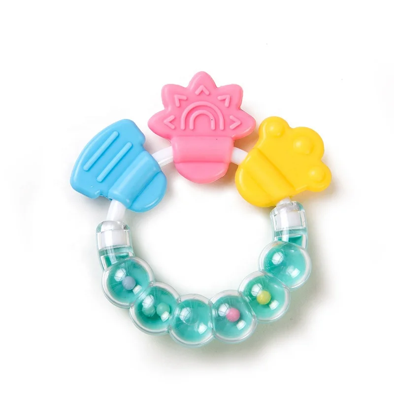 Wholesale silicone food grade eco-friendly easy to clean baby hand teether