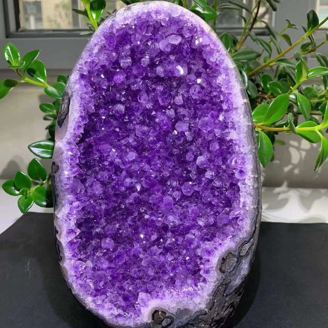 1-3 kg  Reiki  Amethyst Geode Quartz  Healing Brazilian Uruguay Amethyst Geode Cluster For Decoration