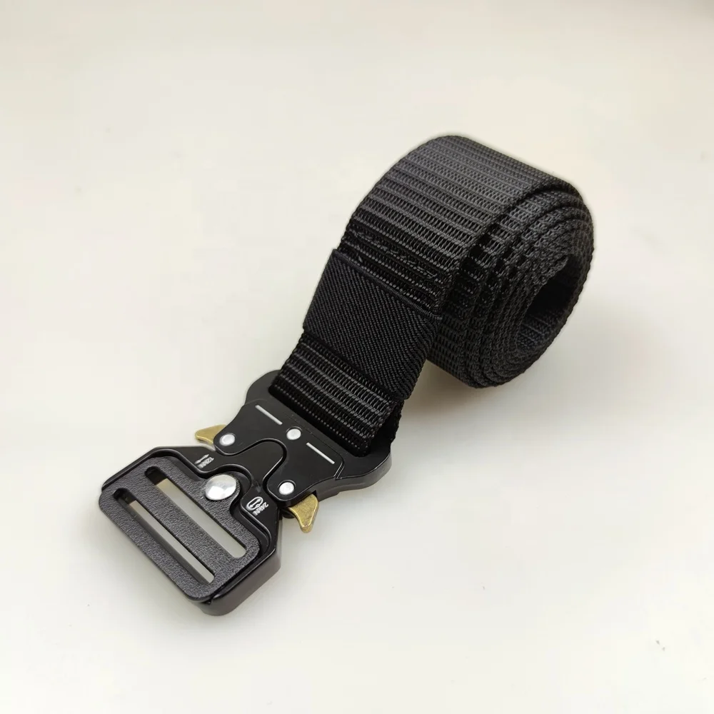 Directly factory black nylon waist belt custom