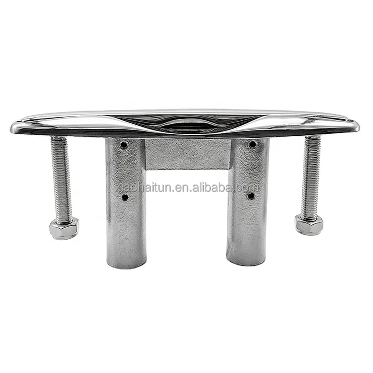 Boat Yachting Stainless Steel Marine Equipment 316 6inch Flush Pop Up Cleat Marine Mooring Bollard For Boat