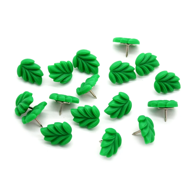 20PCS Leaf Shape Quality Colored Push Pins  CuteThumbtacks Office School Custom DIY Push Pins