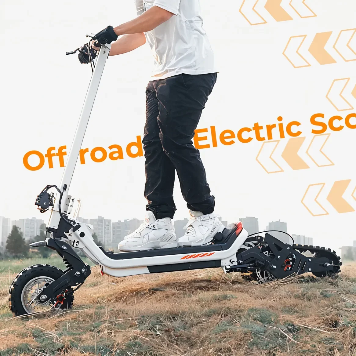 Ridingtimes G63 DIY 3in1 20.8Ah 30ah battery oil brake motor cable Motor Front electric snow sled ski scooter for adults