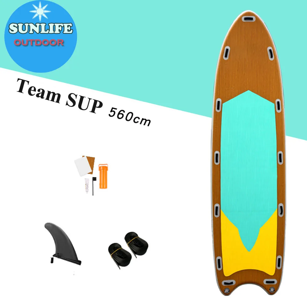 Big SUP Board For Fishing or Surfing Folding Paddle Board with 5 Fins