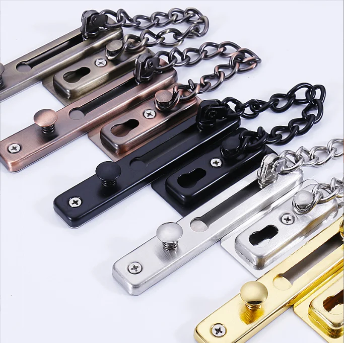 Stainless Steel Anti-theft Security Chain Lock Hotel Door Guard Hotel Door Chain Bolt
