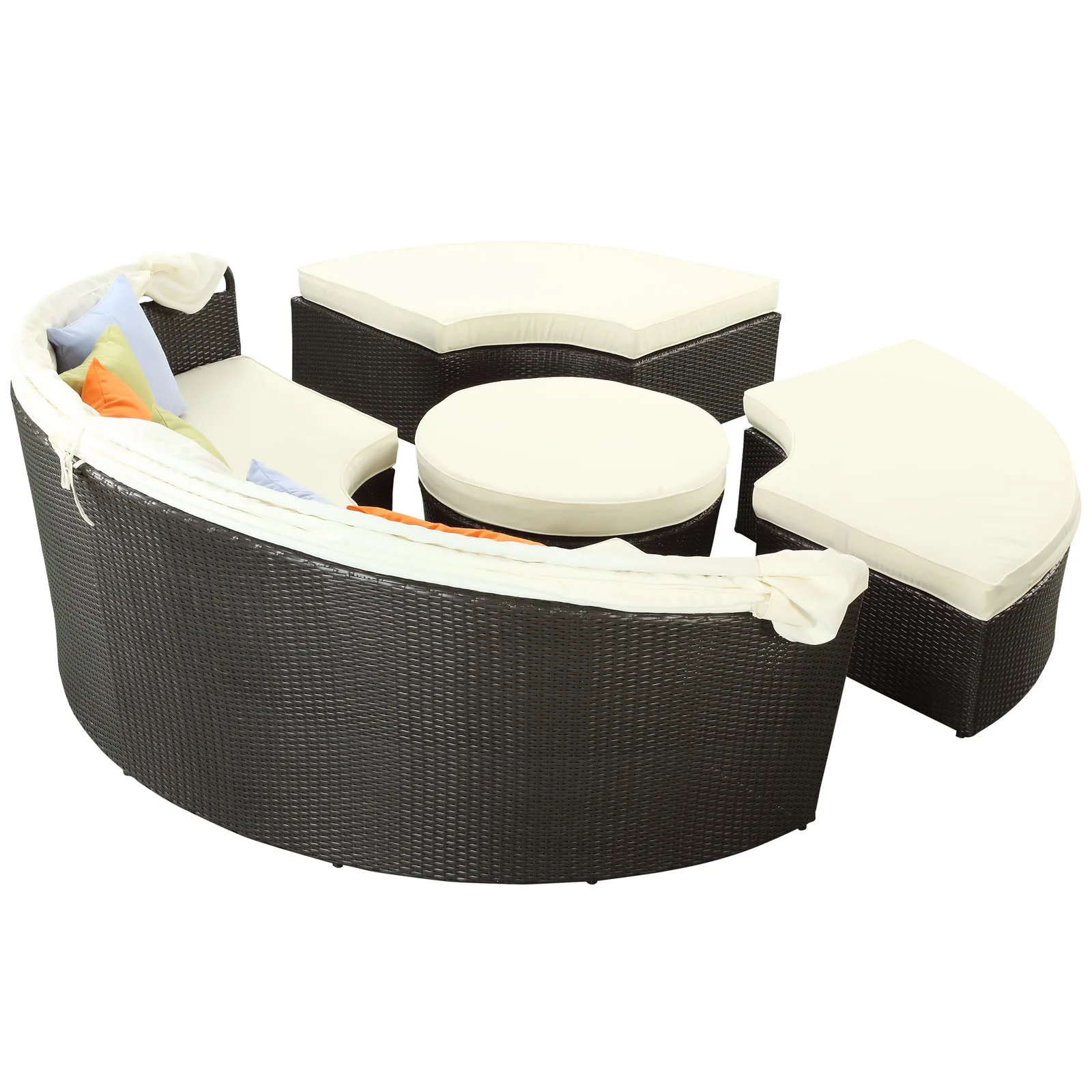 Audu Large Hotel Or Home Bed Round Shaped Beside Pool