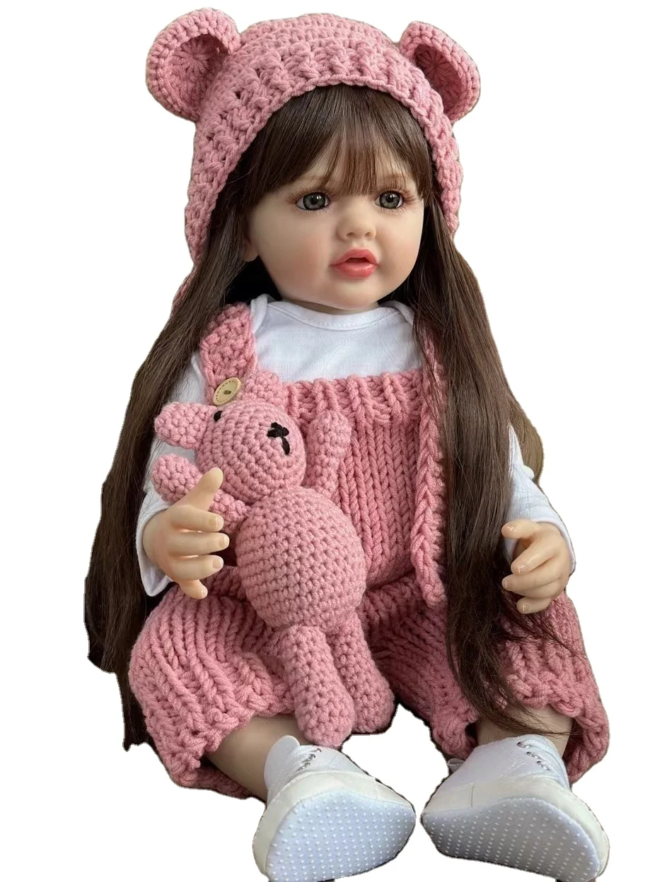 22Inch Cheap 55CM Top Selling Toys Soft Real Alive Full Body Kits Toddler With Silicone Reborn Baby Dolls for Girls