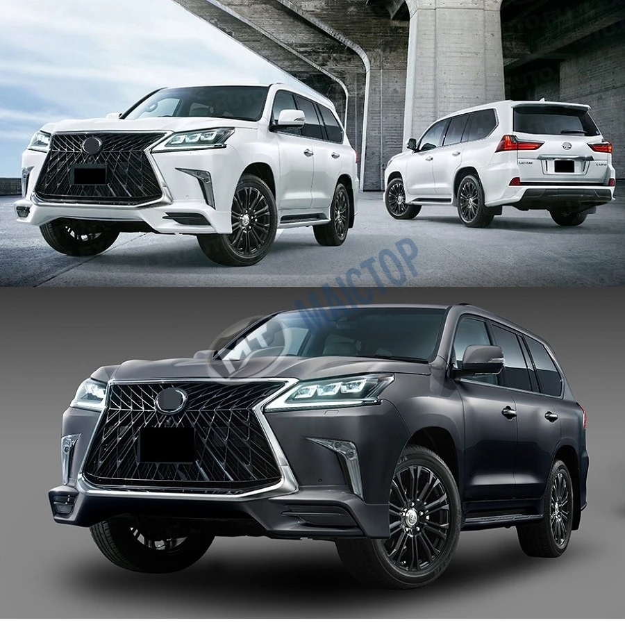 Maictop car accessories front bumper grill facelift bodykit for LX 570 lx570 2008-2015 upgrade to 2016 TRD body kit