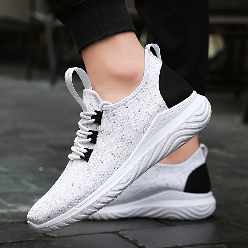 
sneaker manufactuer custom breathable gym knit sneakers shoe for man yanshi shoes sneakers for men 2021 shoess 