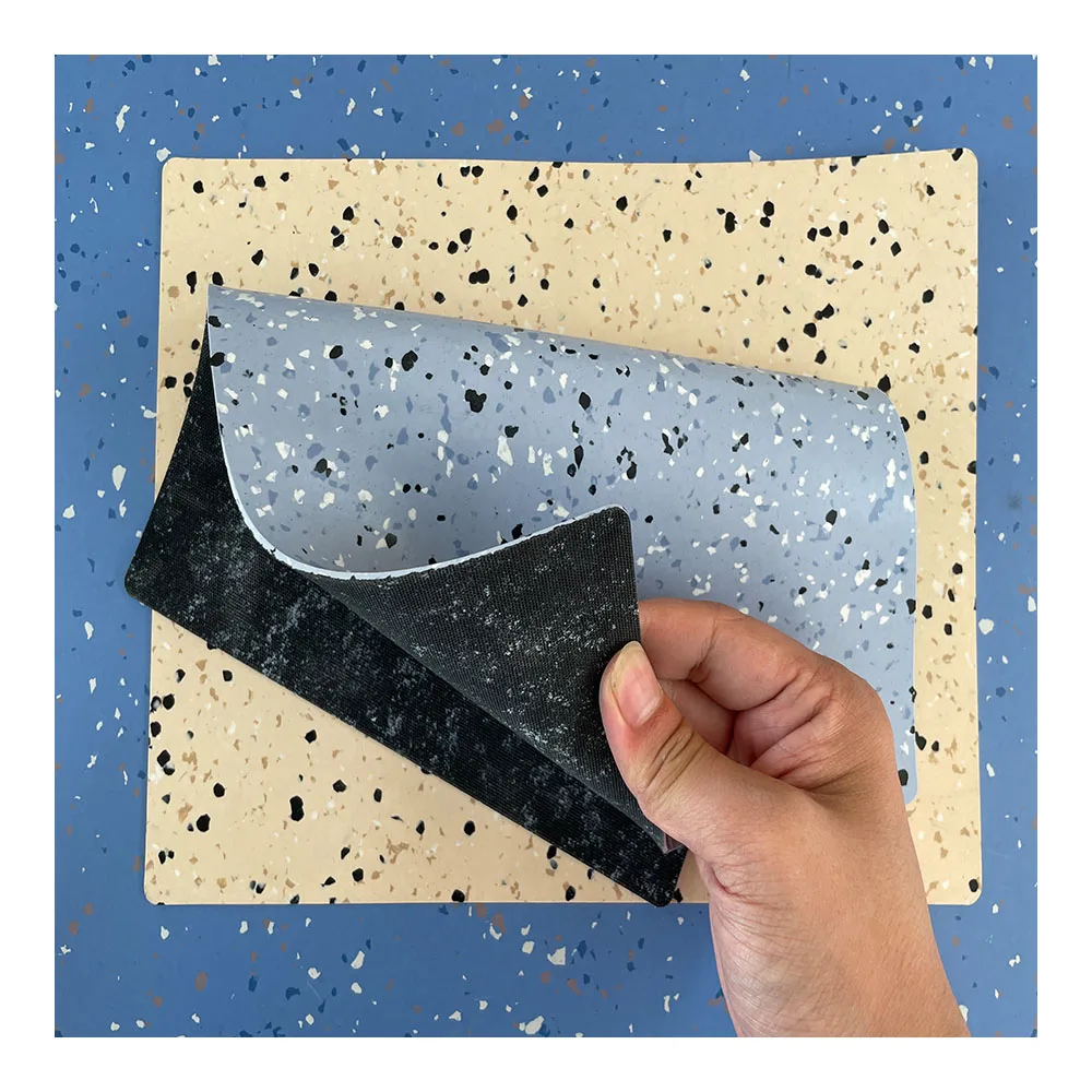 Hospital grade vinyl plastic conductive homogeneous anti slip vinyl VOC Free pvc anti static roll flooring for corridor