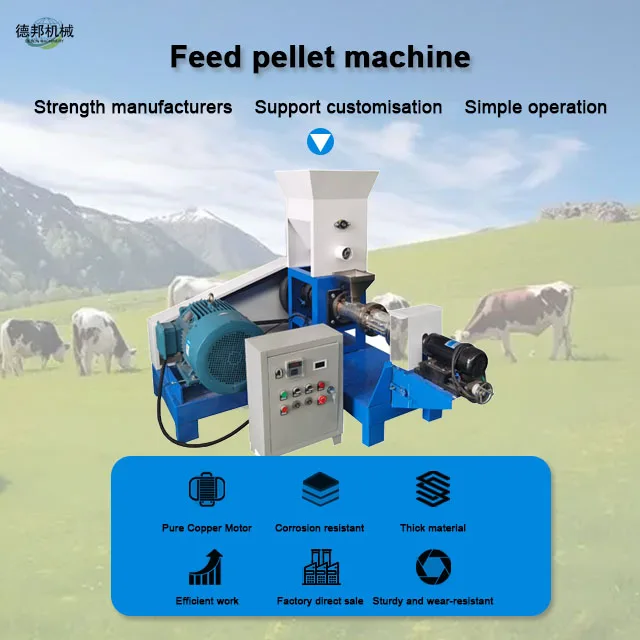 400-500kg/h Floating Fish Feed Pellet Make Machine  Automatic Poultry Feed Extruder Pet Feed Pellet Machine