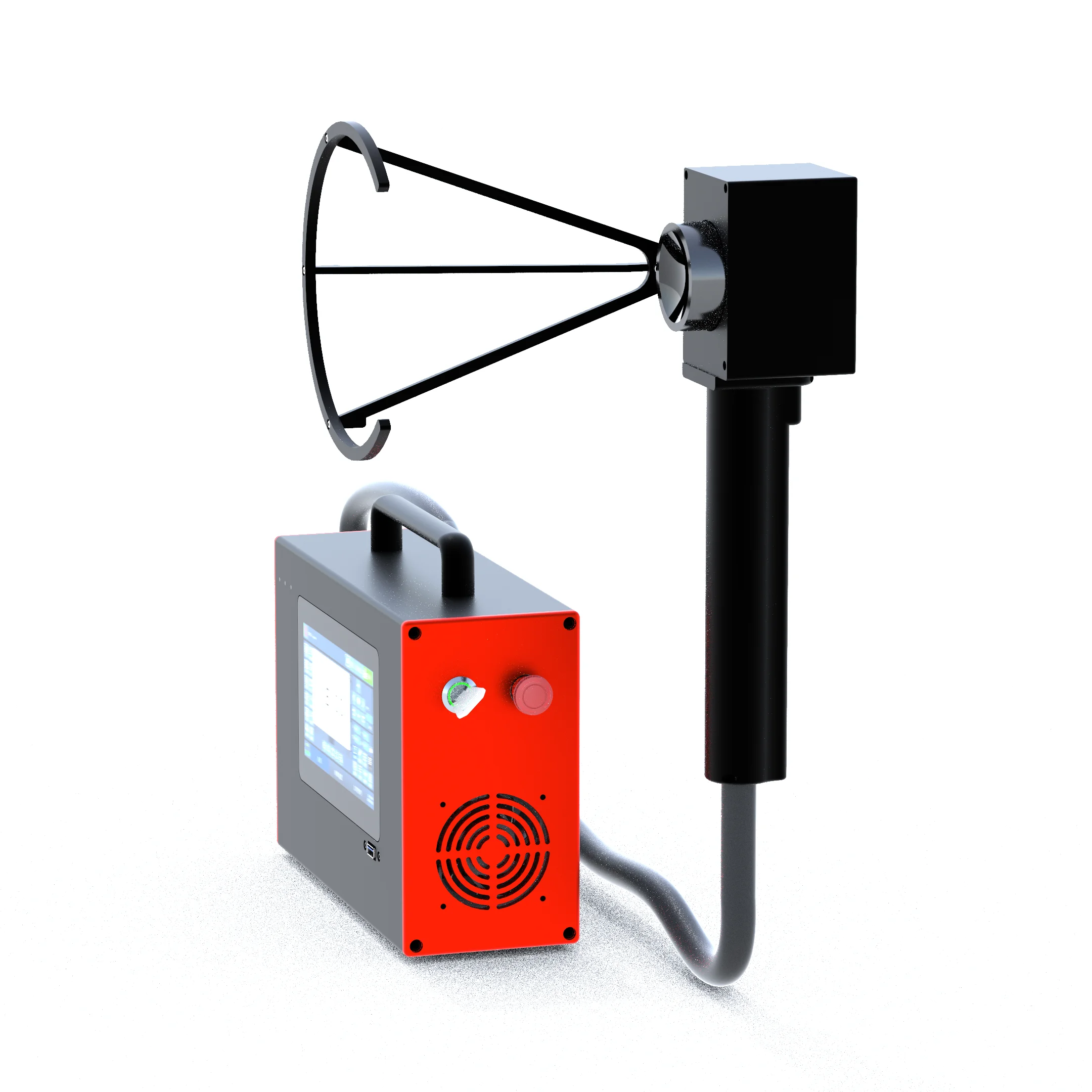 KP25 25W Portable Fiber Laser Marking Cleaning Machine Metal Stone-for Outdoor Backpacking Air Cooling-for Advertising Company