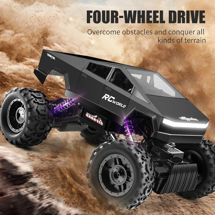 1/14 гусеничный альпинистский автомобиль игрушки 4wd Rc т Esla пикап игрушка кибергрузовик внедорожник Дистанционное управление
