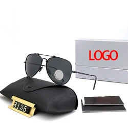 High Quality Sunglasses Polarized Men Women Brand Designer Vintage Round Metal Frame Sun Glasses