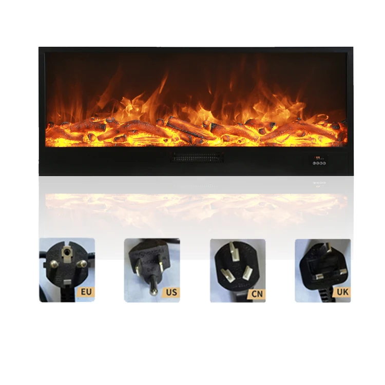 CE RoHS Electrical Fire Place Color Customized Decor Led 3d Flame Wall Mounted Chimenea Kamin Electric Fire Place for Home Hotel