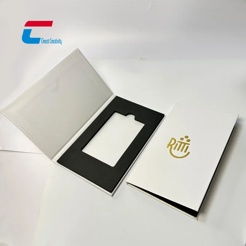 Customized card holder luxury packaging nfc card sleeves protector