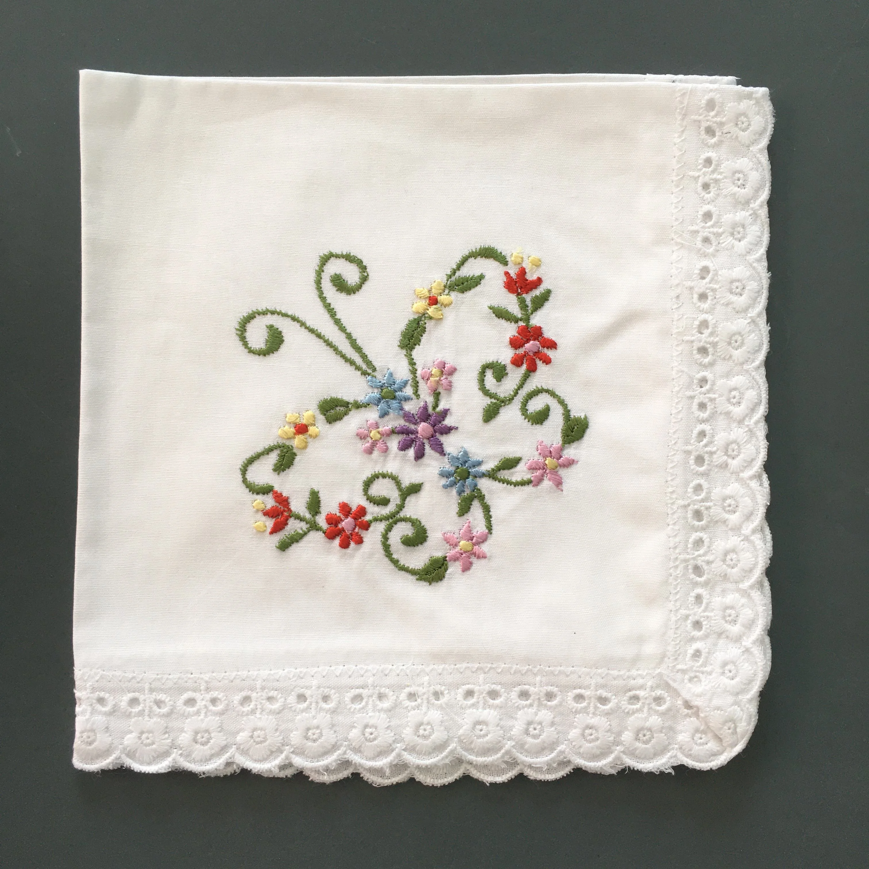 AAA Grade embroidered handkerchief