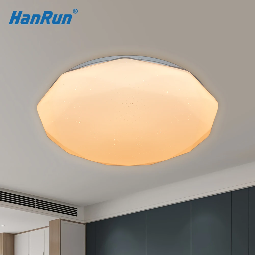 Home Decorative Hallway White Remote Dimmable Lamp Fixture Surface Modern Mounted Bedroom Living Room Round Led Ceiling Lights