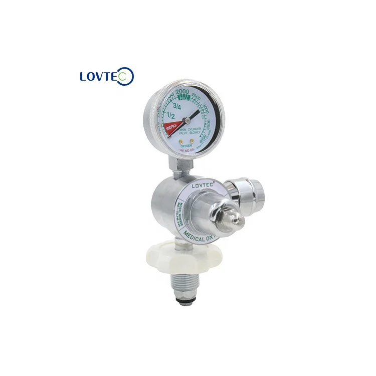 Lovtec Factory wholesale Flow meter Pressure Reducing regulator oxygen medis oxygen cylinder valve