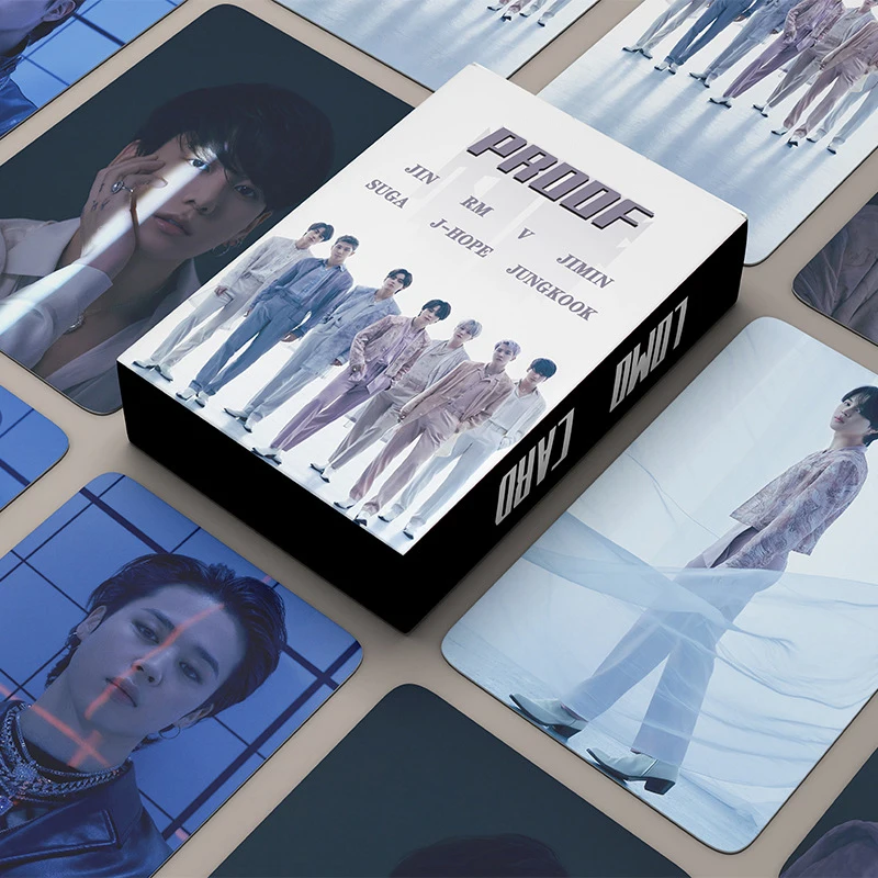 KPOP Bangtan Boys новые альбомные фотооткрытки 55 шт./компл. коробки ломо-открытки Jungkook Jimin Suga Jin открытка для поклонников