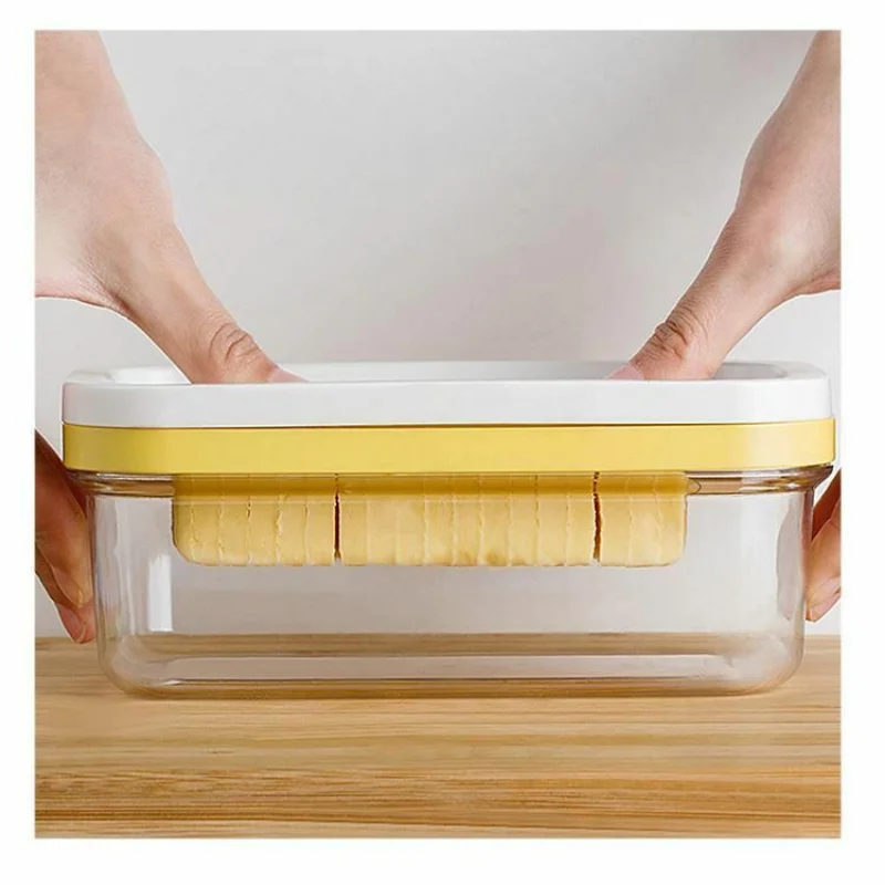 Butter Cheese Slicer Sealed Storage Box 2 In 1 Butter Dish Butter Slicer Cutter