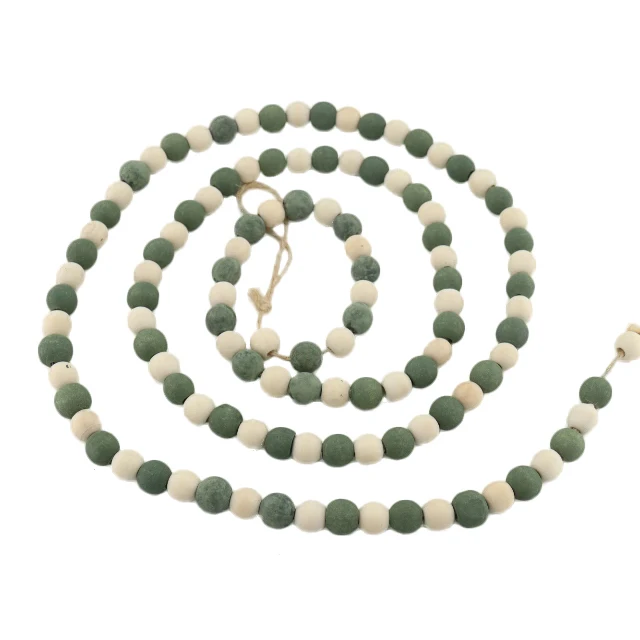 Wholesale Wood long string of wooden beads Tassel String Hemp Rope Tassel Home Decoration Hanging