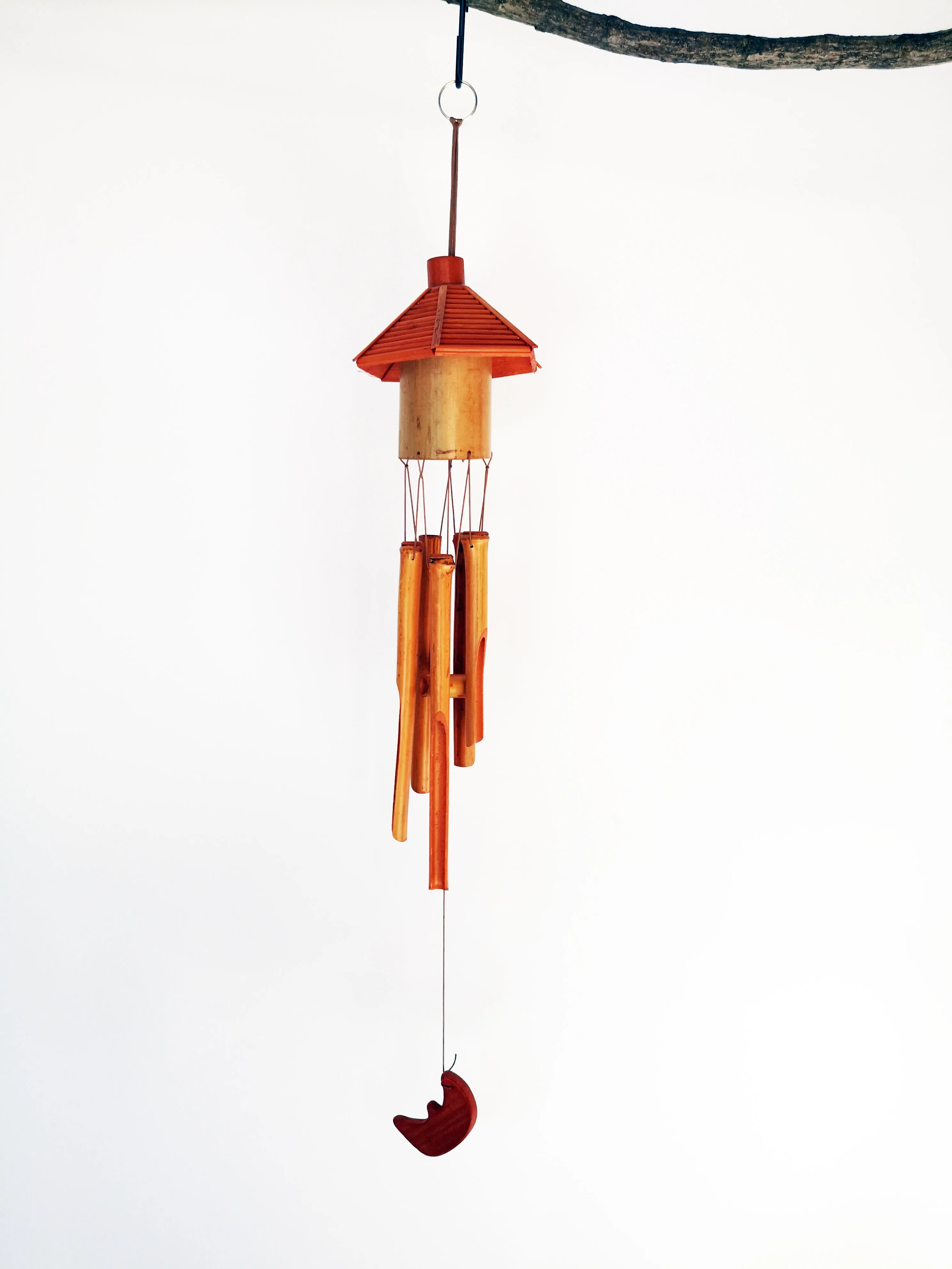 Amazon hot sale Handmade bali style bird house Garden Hanging Bamboo Wind Chimes for garden indoor /outdoor decorative