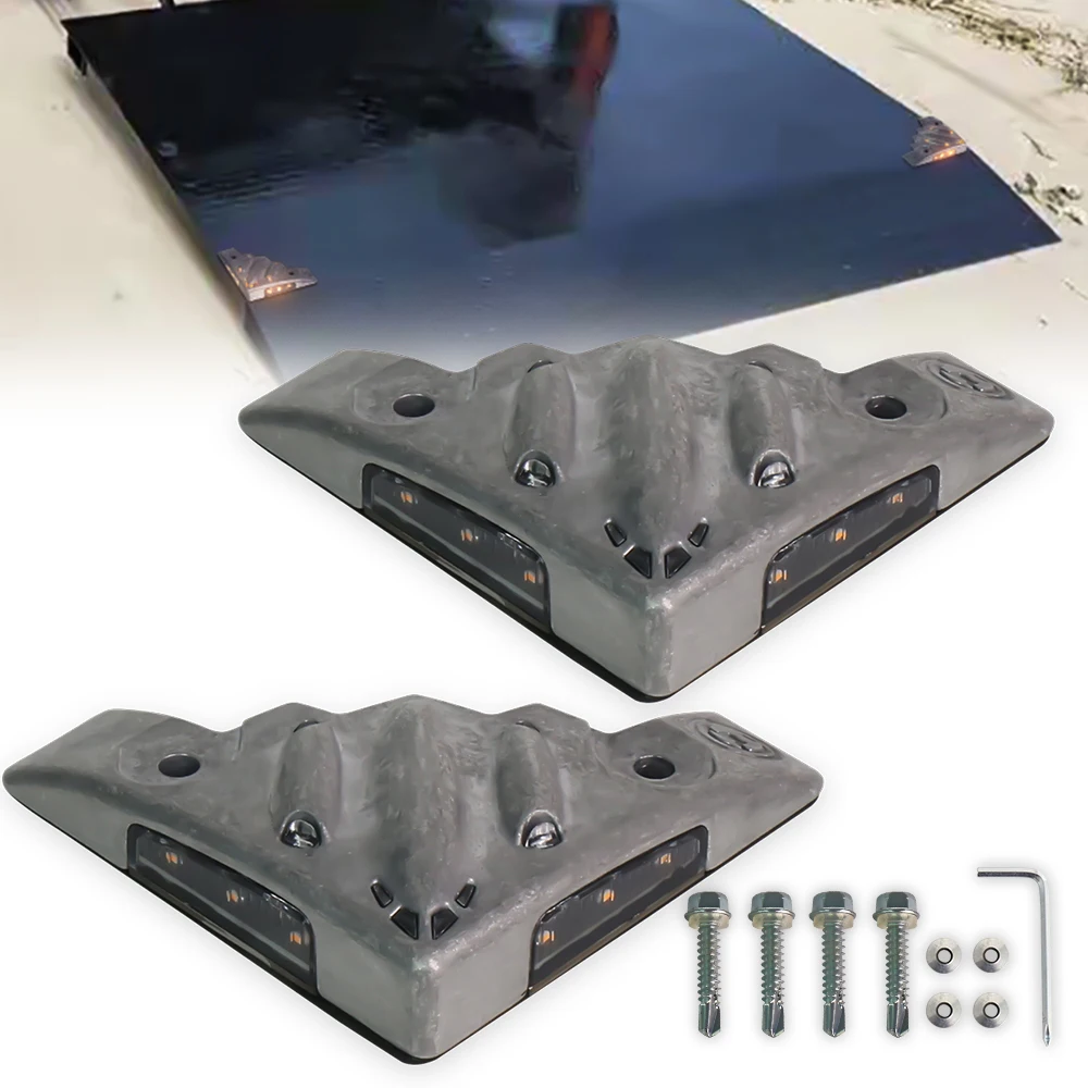 OVOVS 9-30V Universal Tail Lift Warning Light Lifting Platform Van Rear Trailer Lamp Amber Flash Safety Led Strobe Light