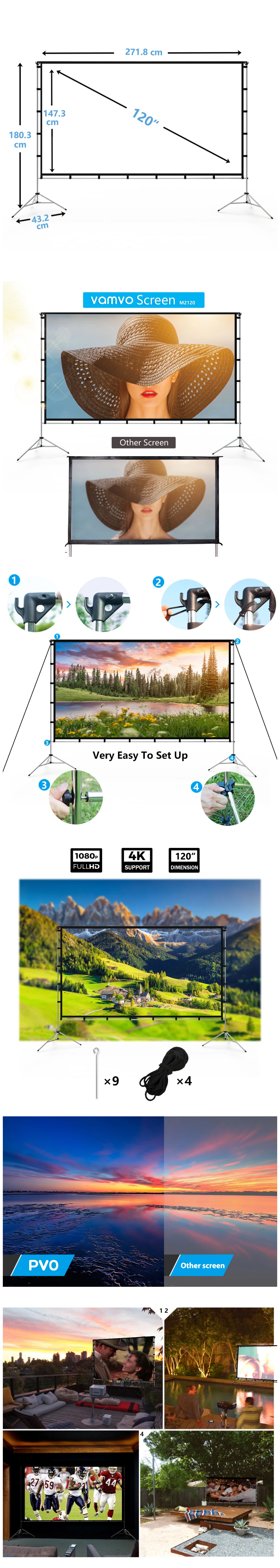 portable projector screen