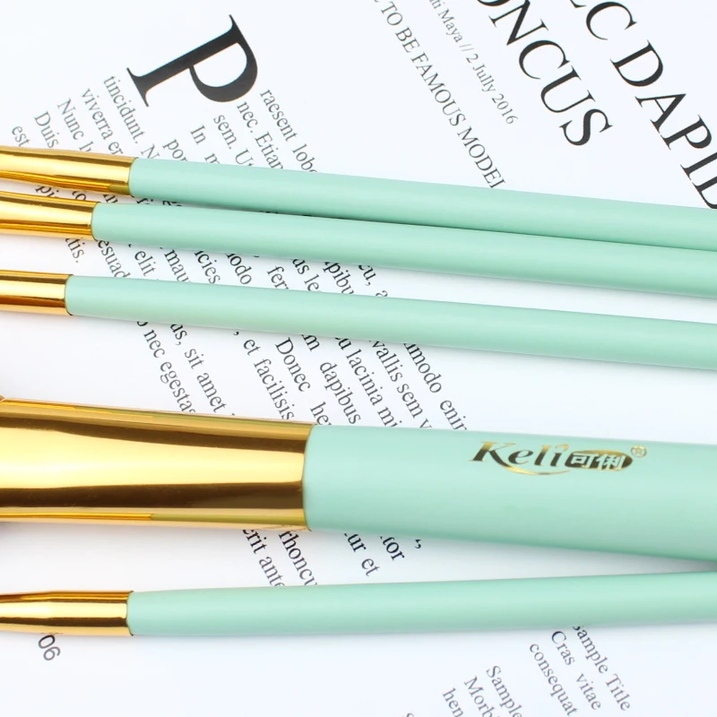 keli high quality angle eyeshadow brush and eyeshadow brushes set with affordable price makeup brush bag