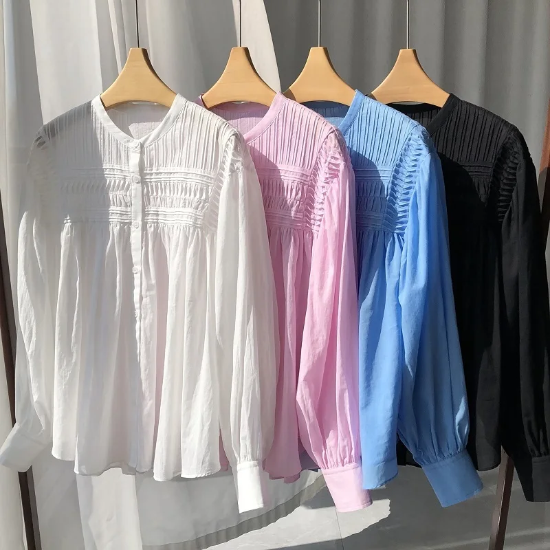 Женская Повседневная Блузка с пряжкой