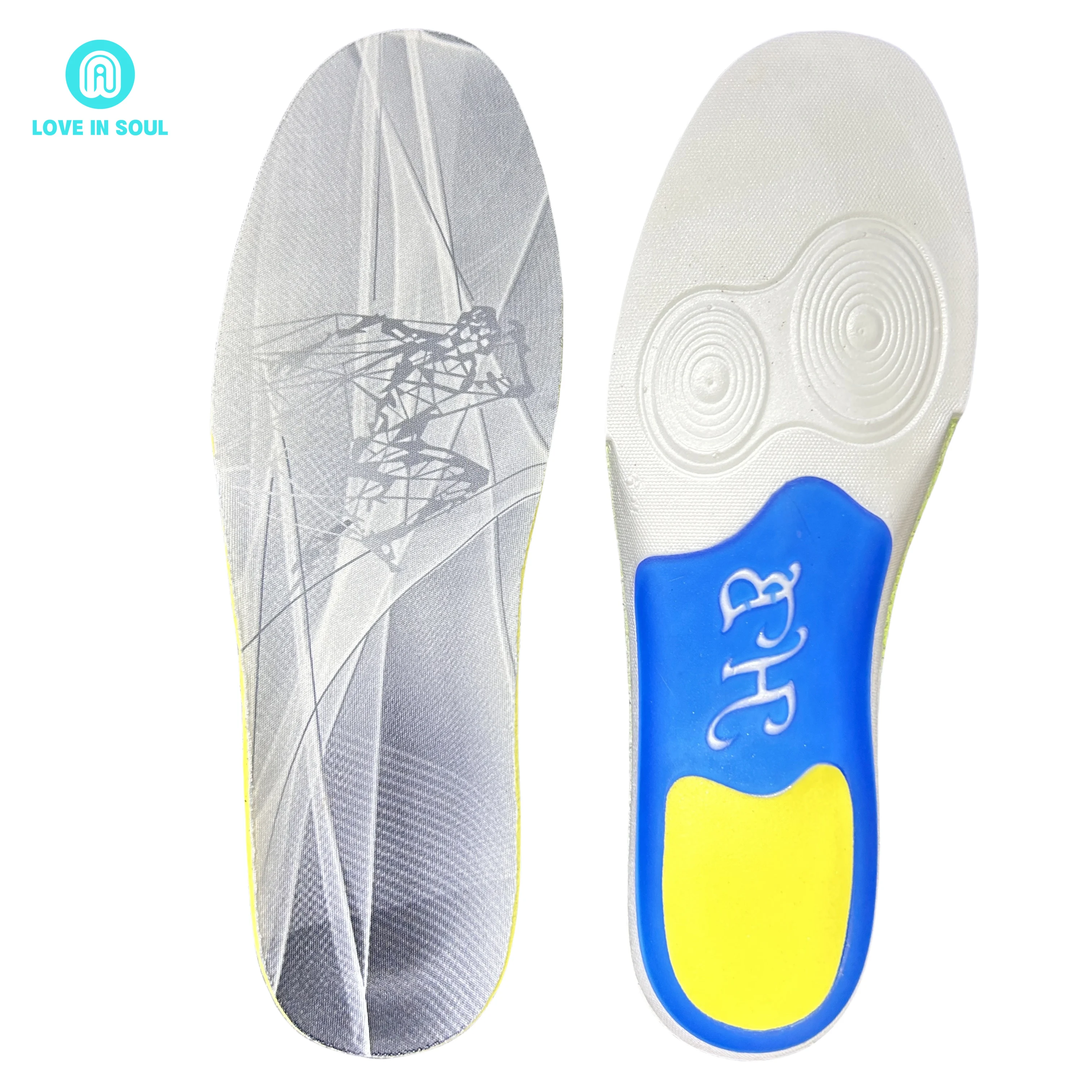 Arch Support Insole Shock Absorption Foot Protection Anti Sprain Supercritical high elasticity Sports insole for shoes