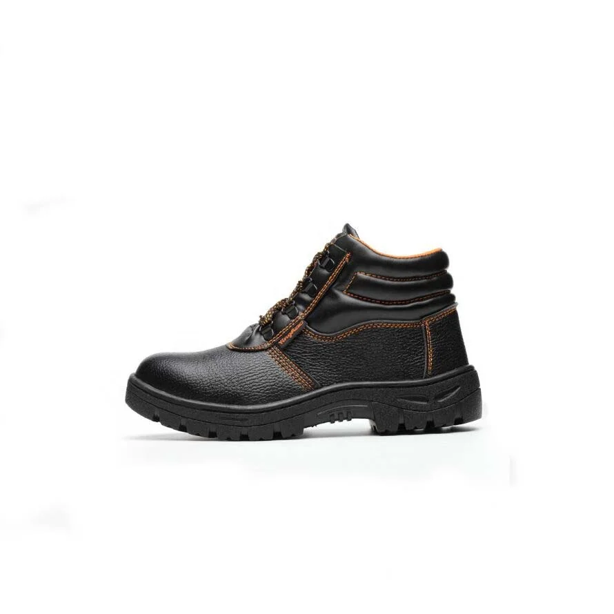 Genuine Leather Safety Shoes with Steel Toe Cap Work Boots