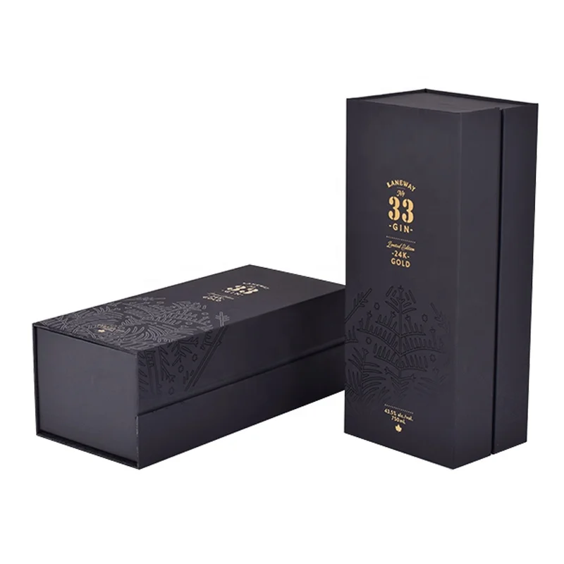 Wholesale Luxury Custom Logo Wine Shipping Cardboard Boxes Carton Magnetic Paper Gift Box