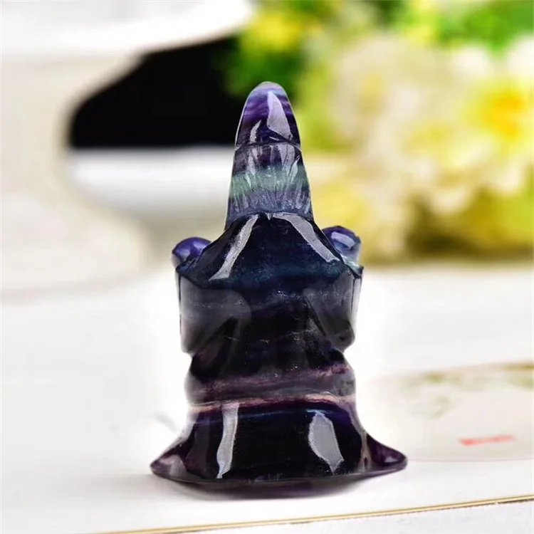 Robin Crystal wholesale semi precious stone carving crystal witch for reiki chakra