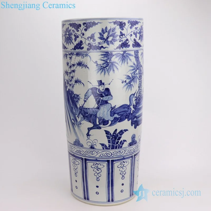 RZFH19-A/B/C ручная роспись белый синий фон картина керамическая подставка для зонтов