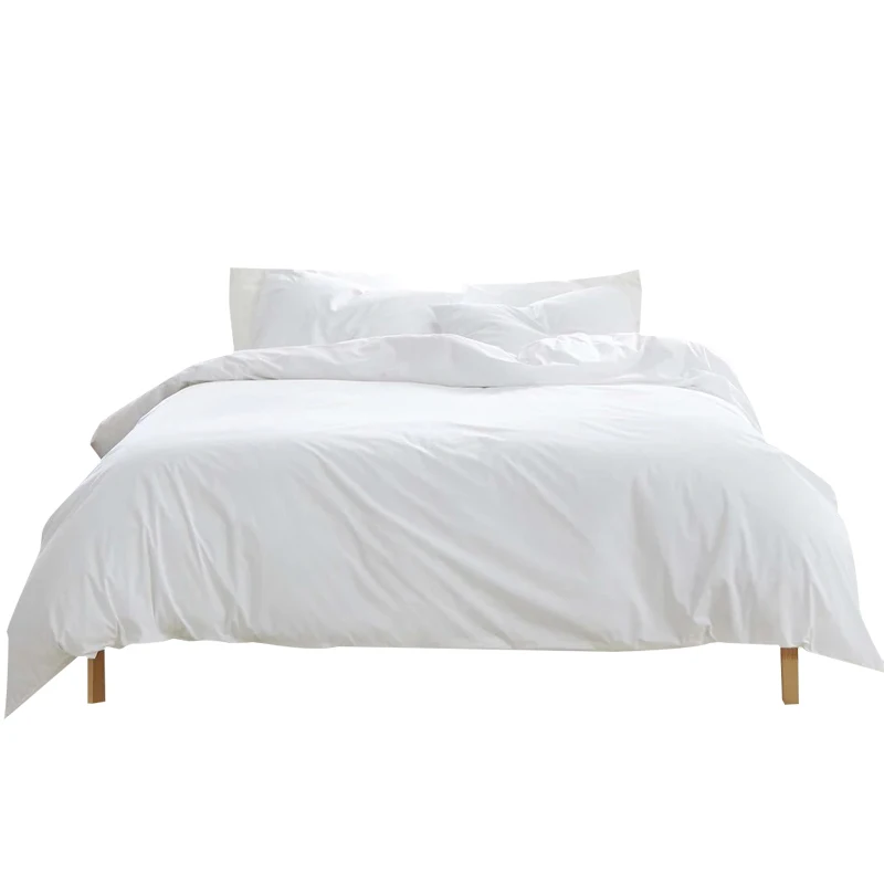 Soft Like egyptian cotton sheet sets Home 4 Piece Microfiber Bed Sheet for Solid Color Comforter Bedsheet Bedding Set