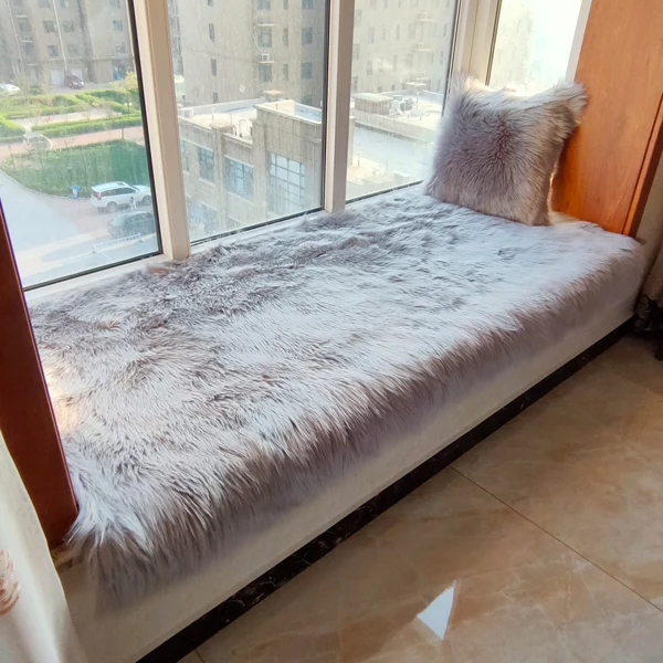 customize  colors  high-grade imitate sheepskin plush carpet living room bedroom balcony wave window ma