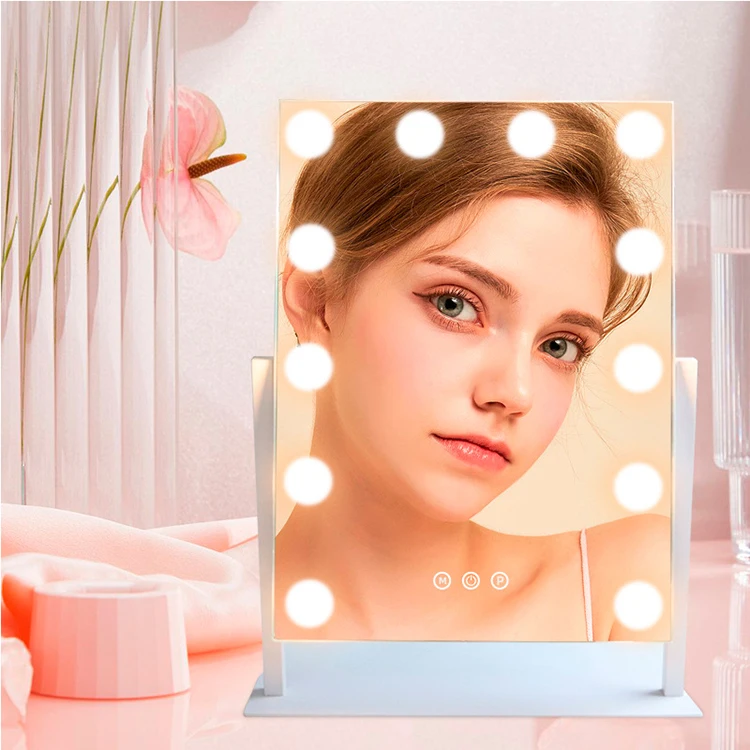 Hollywood Style Dimmable LED 12 Bulbs Bathroom Lighting Vanity Makeup Mirror