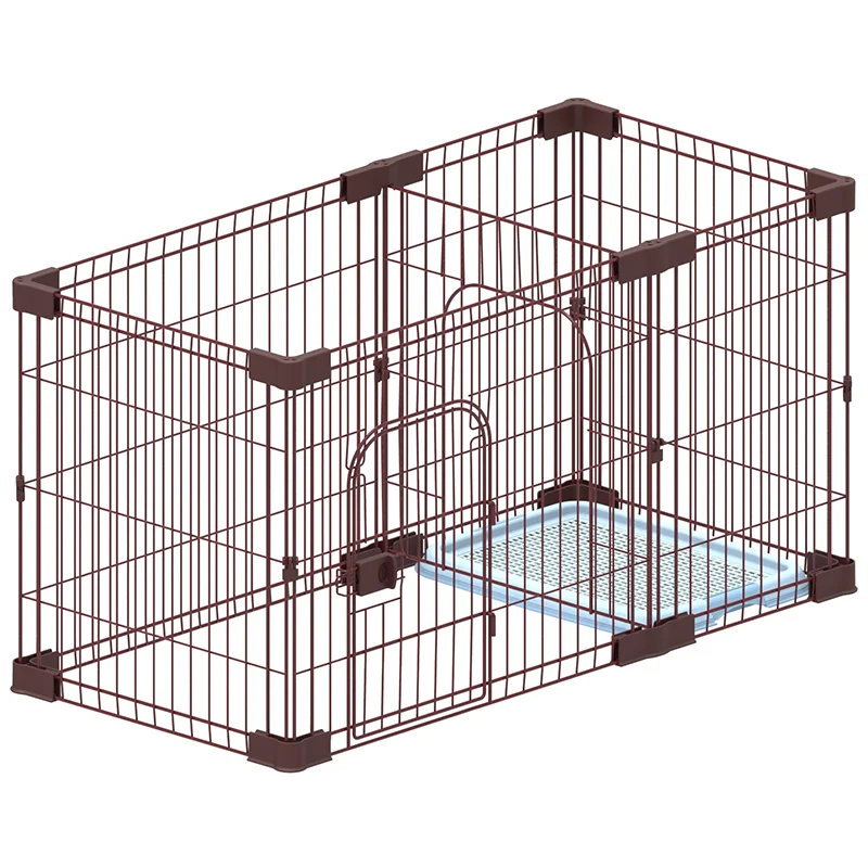 Large divider playpen  pet cages cheap big size dog play cage  portable 4 panel folding puppy pen