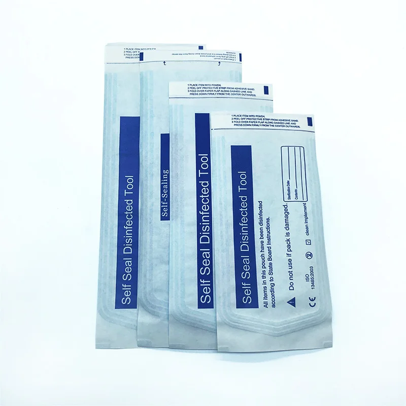 Customized OEM Salon Supplies 200Pcs/Box 4 Sizes Self Seal Sterilization Pouch