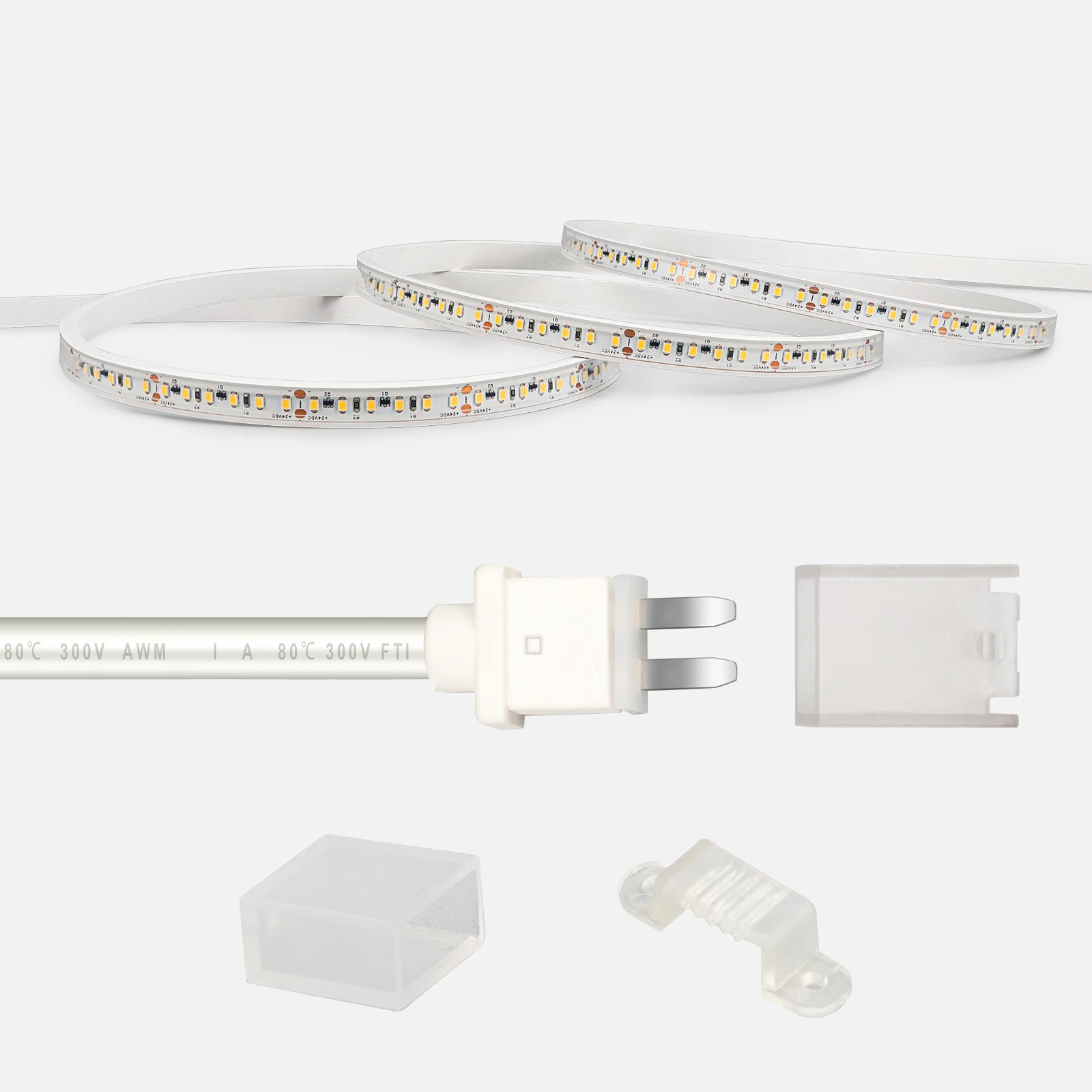 Waterproof Silicone Buliti-in SMD 2835 LED Strip With PET and Copper Tape LED Strip Light Flexible Neon light Landscape lights