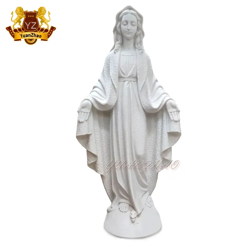 Modern Style Life-Size Christian Religious Granite Statue Outdoor Buddha Sculpture of Mary and Saint Beautiful Marble Design